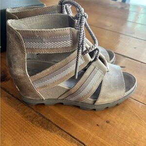 Sorel Joanie II Lace Wedge Sandals
